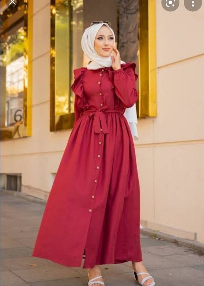 Tesettür elbise #Firfirli elbise #Fırfırlı - Görsel 2