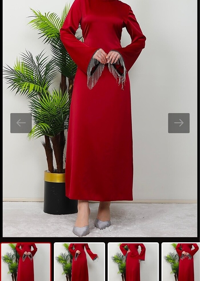 Abiye #Elbise #Saten - Görsel 3