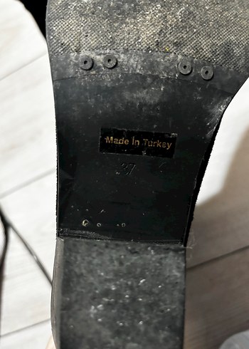 Siyah Süet Yılan Desenli Kadın Bot - Görsel 5