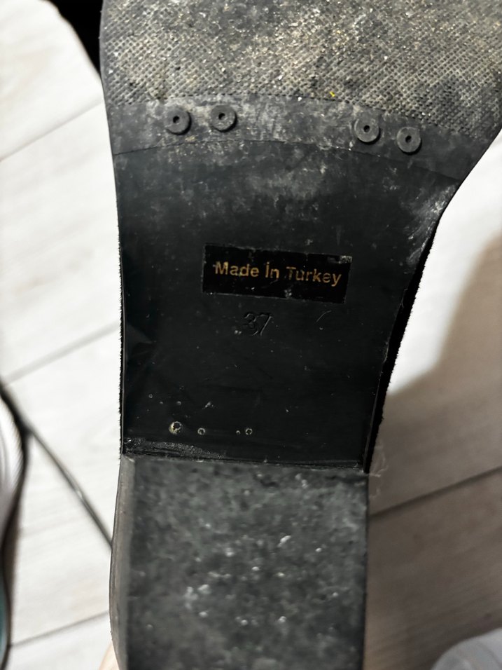 Siyah Süet Yılan Desenli Kadın Bot - Görsel 5