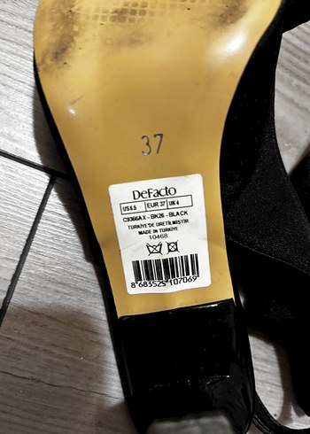 Siyah Fiyonklu İnce Topuklu Kadın Gece Ayakkabısı - Görsel 5