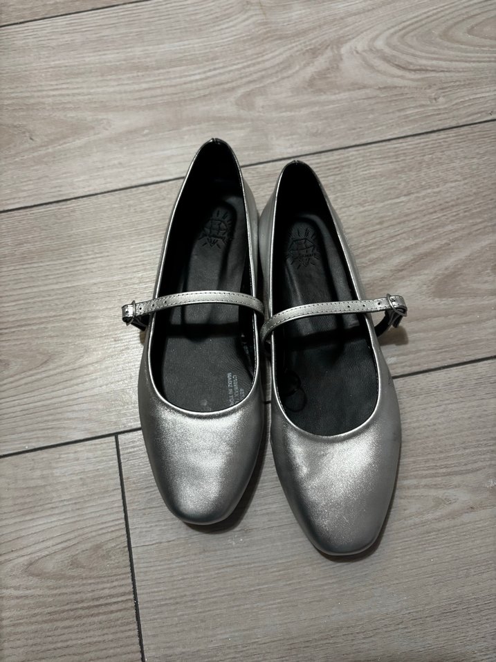 Gri Tokalı Kadın Topuklu Babet - Görsel 2