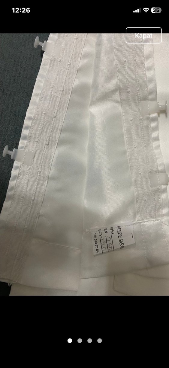 Kırık beyaz güneşlik Perde - Görsel 2