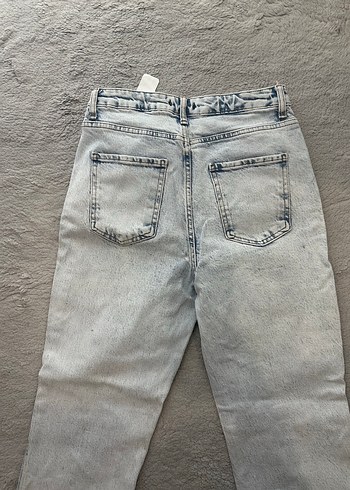 38 Beden gri Renk Trendyolmilla Kadın Jean