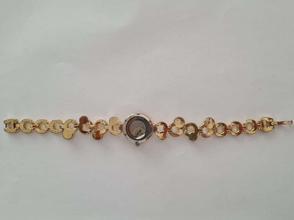 Zincir Detaylı Altın Renk Kadın Saat - Görsel 2