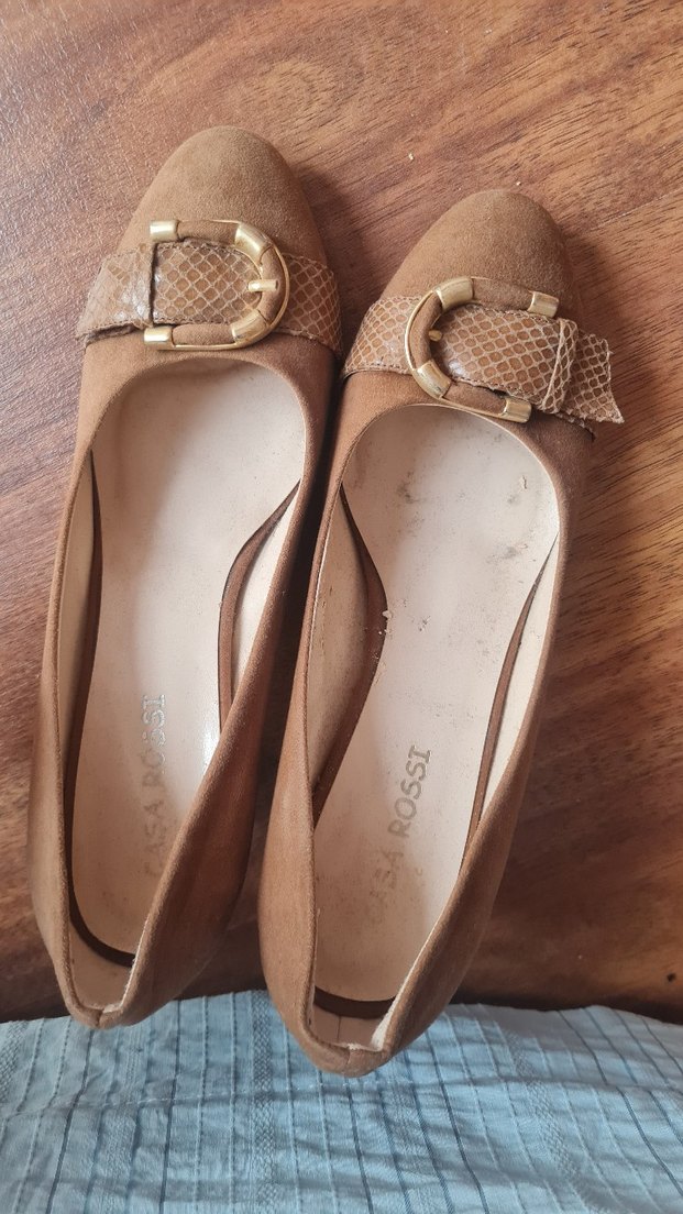 camel süet Dolgu Topuklu Vintage Stiletto - Görsel 4