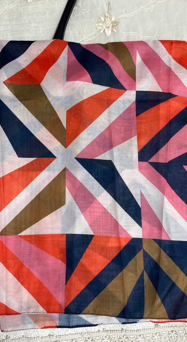 Pamuklu  Bohem Desenli Şal - Görsel 3