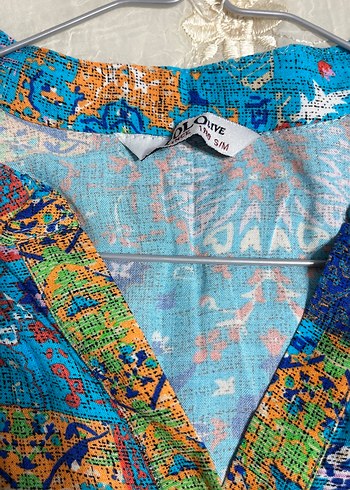 Bohem Renkli Uzun Elbise - Görsel 5