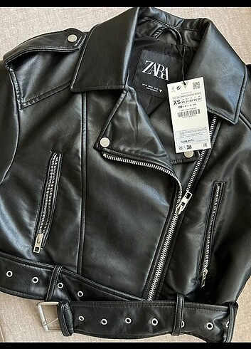 s Beden Zara biker deri ceket