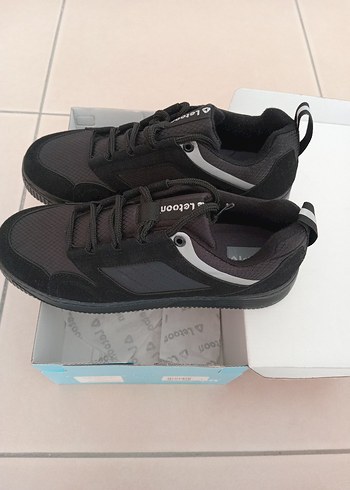 Siyah Erkek Spor Ayakkabı letton - Görsel 4