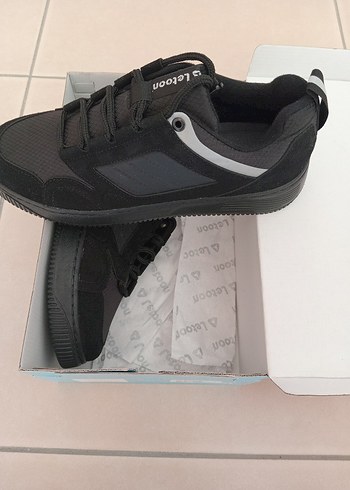 Siyah Erkek Spor Ayakkabı letton - Görsel 2