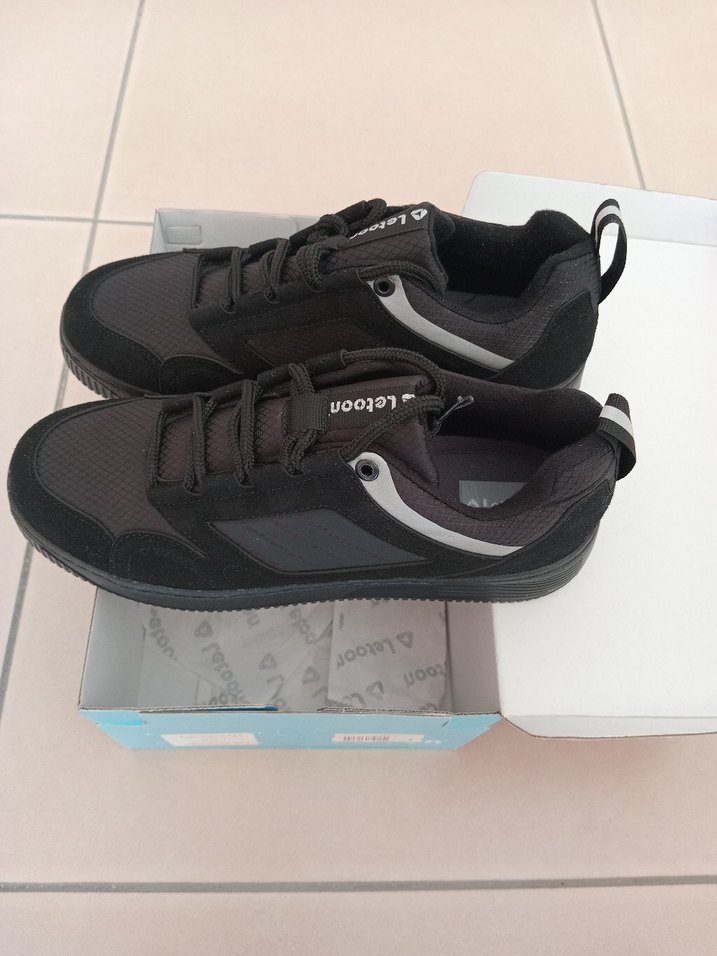 Siyah Erkek Spor Ayakkabı letton - Görsel 4