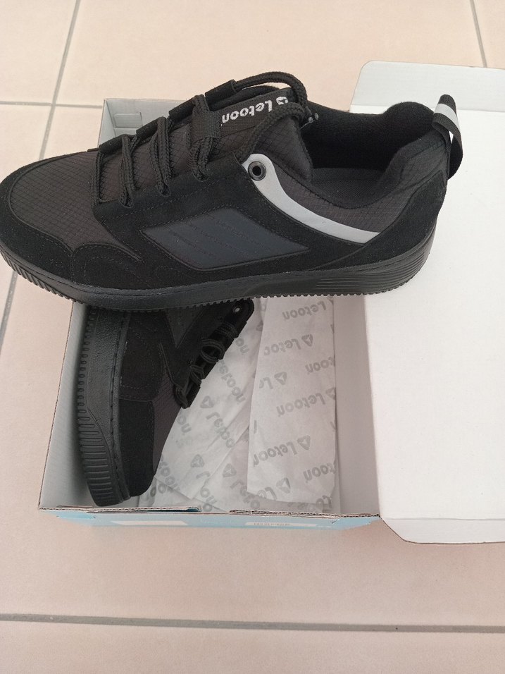 Siyah Erkek Spor Ayakkabı letton - Görsel 2