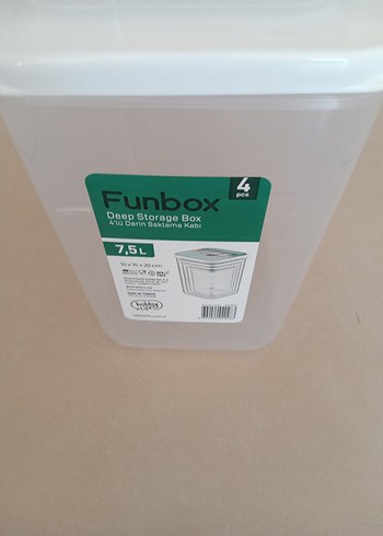  Beden Çiçek Desenli Beyaz Plastik Saklama Kapları