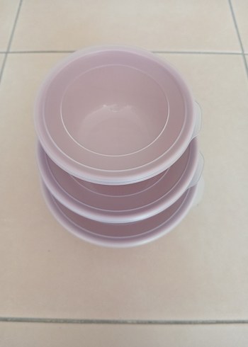  Beden Tupperware Pembe Saklama Kabı Seti