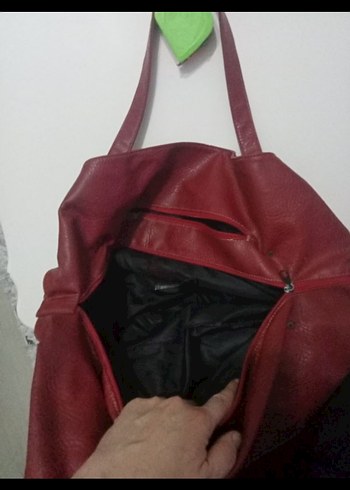  Beden bordo Renk Bordo Deri Kadın Omuz Çantası