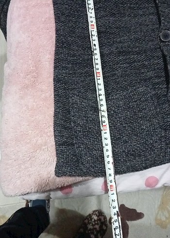 Düğmeli Erkek lacivert Yün Hırka - Görsel 4