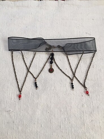 American Vintage Gotik Kurdele Kolye