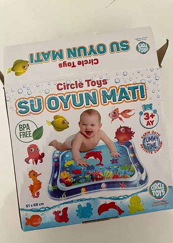 Renkli Plastik Bebek Su Oyun Matı 51x66 cm