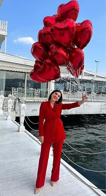Kırmızı gül detay takım