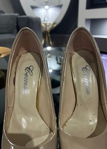 35 Beden camel Renk Stiletto topuklu ayakkabı
