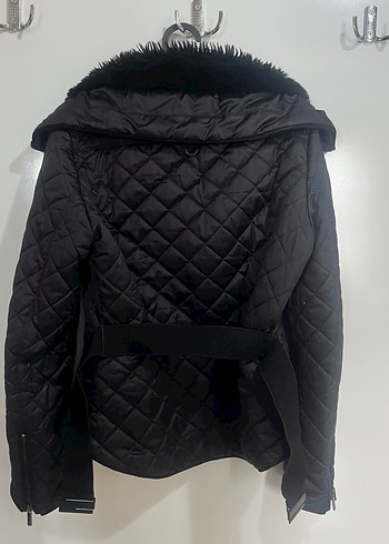 Zara Siyah Kürklü Kadın Kışlık Mont - Görsel 3