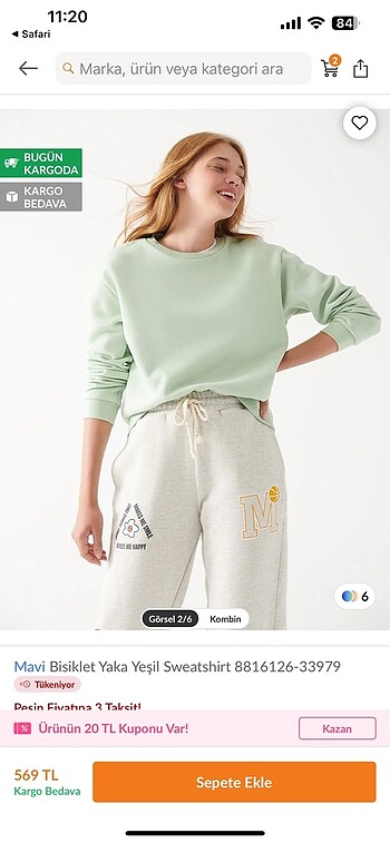 yeşil sweatshirt