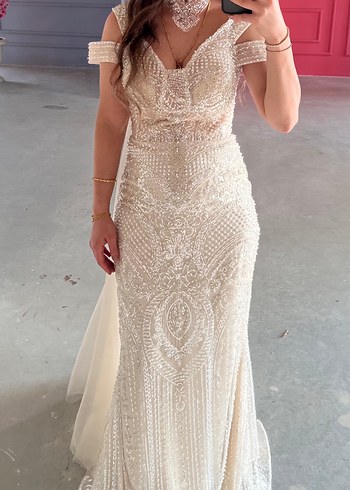 Bej Nişanlık Abiye - Görsel 3