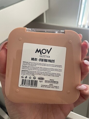 Beden Mov Glitter Paleti