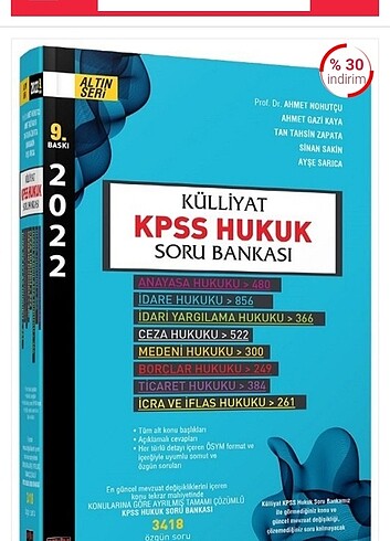 Külliyat Kpss Hukuk Soru Bankası 