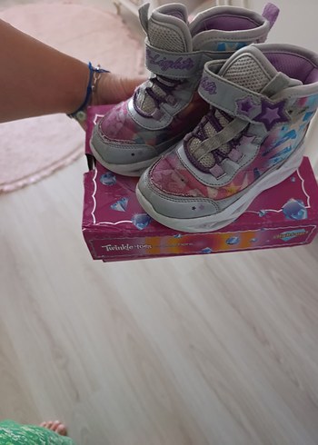 Mor Baskılı Kız Çocuk Botu