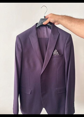 Gri Modern Klasik Erkek Takım Elbise Ceket - Görsel 2