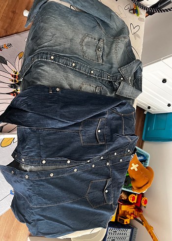 Düğmeli Koyu Mavi Erkek Denim Pantolon