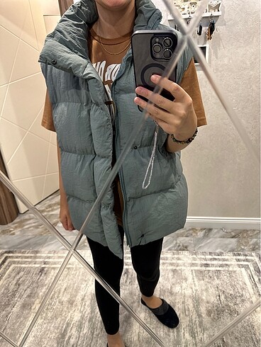 m Beden yeşil Renk Şişme yelek (meri store