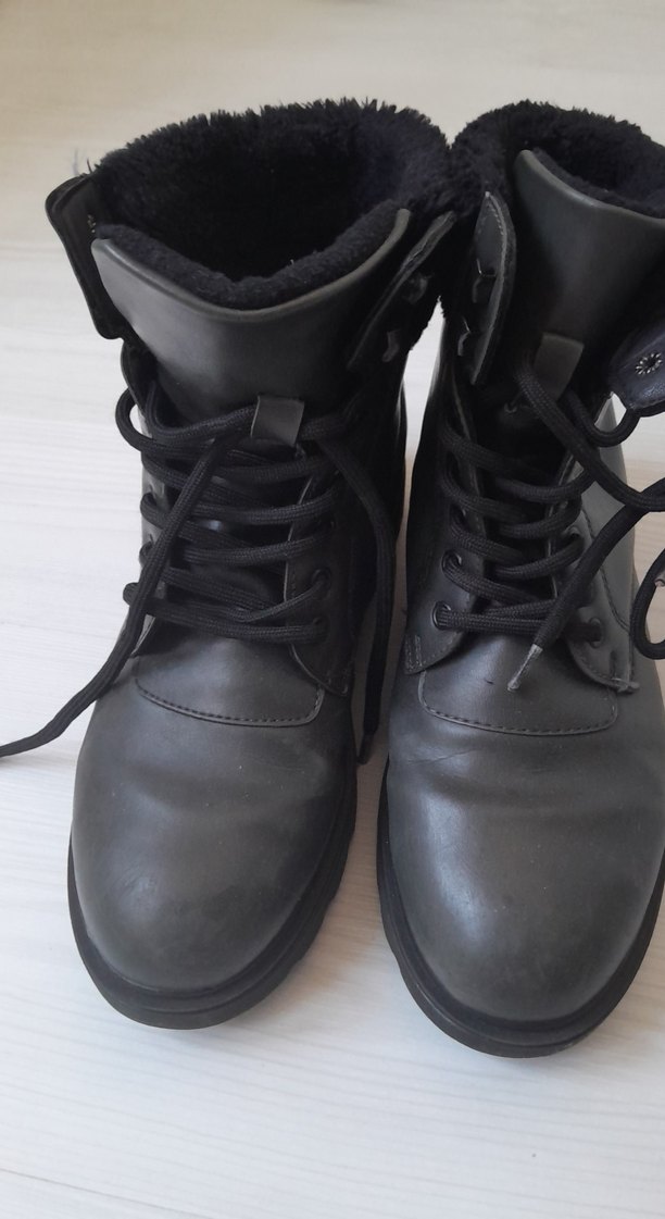 Siyah Kürklü Kinetix Kadın Bot - Görsel 4