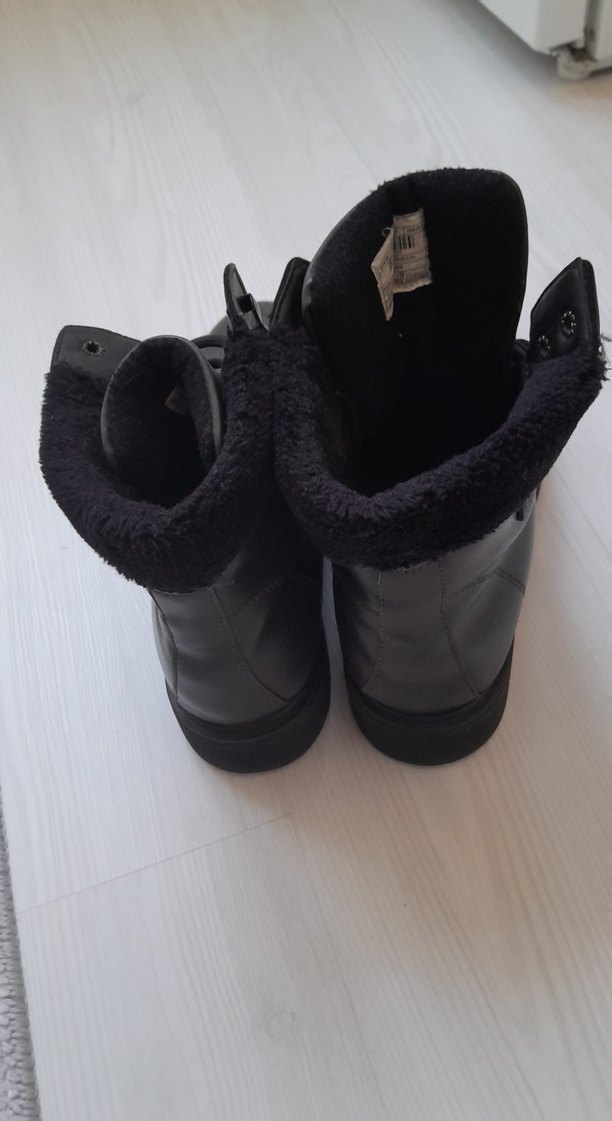 Siyah Kürklü Kinetix Kadın Bot - Görsel 2