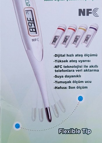 Diğer Akıllı Dijital Termometre Hafızalı ve Su Geçirmez