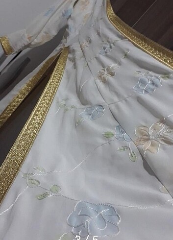 40 Beden beyaz Renk yöresel giyim kaftan