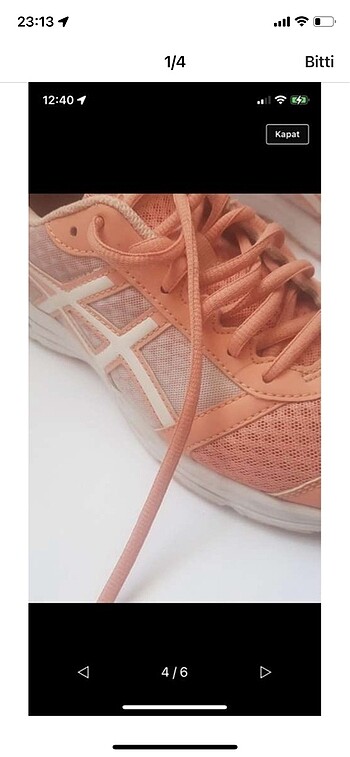 Asics kosu ayakkabisi