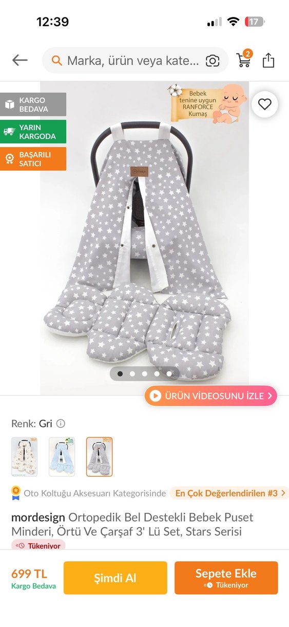 Puset Örtüsü Ve Minderi - Görsel 2