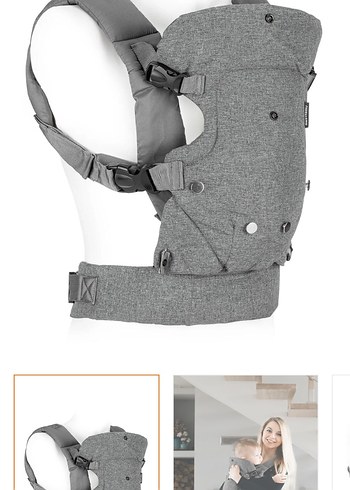 Wellgro Bebek Kanguru Gri Bebek Taşıyıcı - Görsel 4