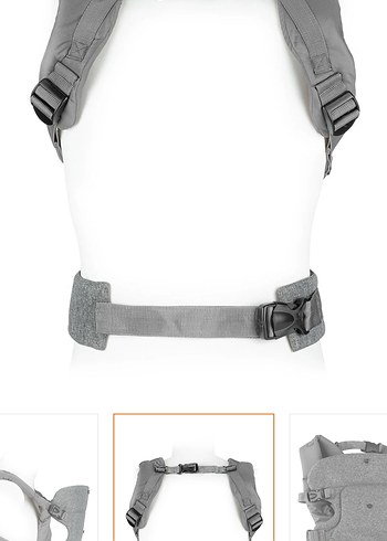 Wellgro Bebek Kanguru Gri Bebek Taşıyıcı - Görsel 5