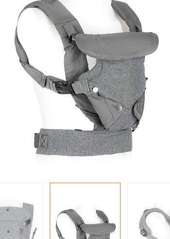 Wellgro Bebek Kanguru Gri Bebek Taşıyıcı - Görsel 6