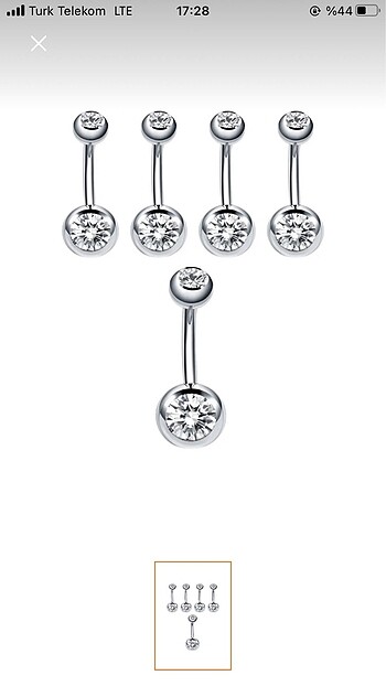 göbek piercing