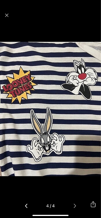 s Beden beyaz Renk BUGS BUNNY TSHIRT