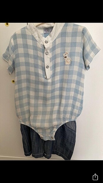 HelloBaby Şortlu çıtçıtlı takım