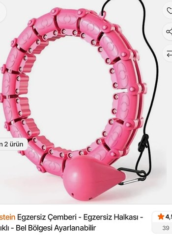  Beden Yılan Desenli Pembe Pilates Halkası