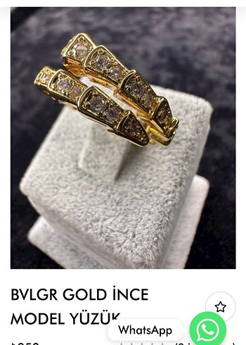 BVLGR GOLD Çelik yüzük