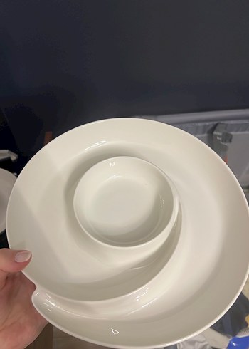 Karaca Beyaz Bölmeli Servis Tabağı - Görsel 3