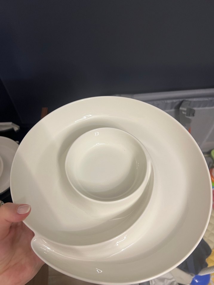 Karaca Beyaz Bölmeli Servis Tabağı - Görsel 3